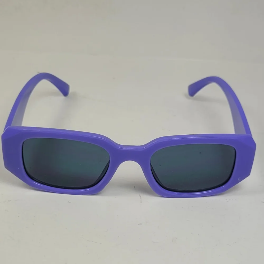 Purple Rectangular Sunglasses